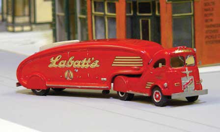 1947 Streamlined Beer Truck - Resin Kit -- With Labatt's Decals-2
