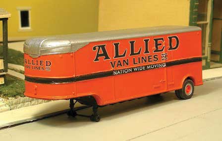 1947-1955 32' Fruehauf AeroVan Trailer - Resin Kit -- With Allied Decals