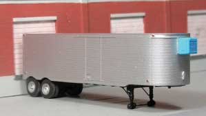 1951-1955 Fruehauf 34' Stainless Steel West Coast  Reefer Trailer - Resin Kit -- Unpainted Resin Castings
