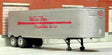 1951-1955 Fruehauf 34' Stainless Steel West Coast Dry Van Trailer - Resin Kit -- Unpainted with Watson Bros. Decals