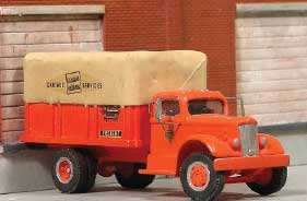 1940-1958 White Super Power Express Truck w/Canvas Cover - Resin Kit -- Unpainted - Includes Canadian National Decals for Freight and Express Service