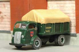 1937-1941 International COE Express Truck w/Canvas Cover - Resin Kit -- Unpainted - Includes Canadian Pacific Decals for Freight and Express Service