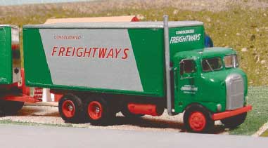 1951-1955 White Freightliner Day Cab Box Truck - Resin Kit -- Unpainted with Consolidated Freightways Decals