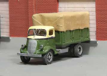 1937 Studebaker Stake Truck - Resin Kit -- Unpainted Resin Castings