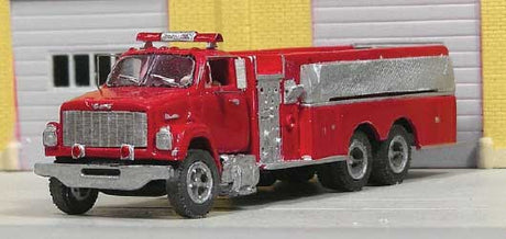 1987-1989 GMC Brigadier Sloped-Hood Fire Tanker/Pumper - Resin Kit -- Unpainted