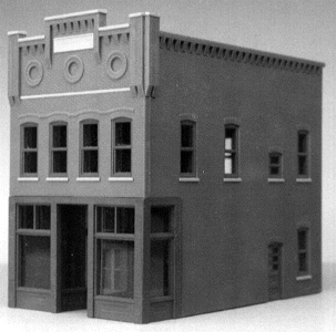 City Buildings -- Jessica's Salon 4-3/4 x 2-3/4"  11.9 x 6.9cm