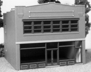 City Buildings -- Florist's Office  4 x 4-1/8"  10 x 10.3cm