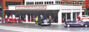 Classic car showroom