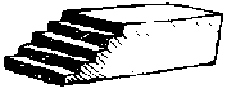 Wood Steps -- 5-Tread