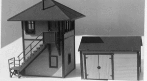 Interlocking Tower & Shed -- 2 x 2"  5 x 5cm