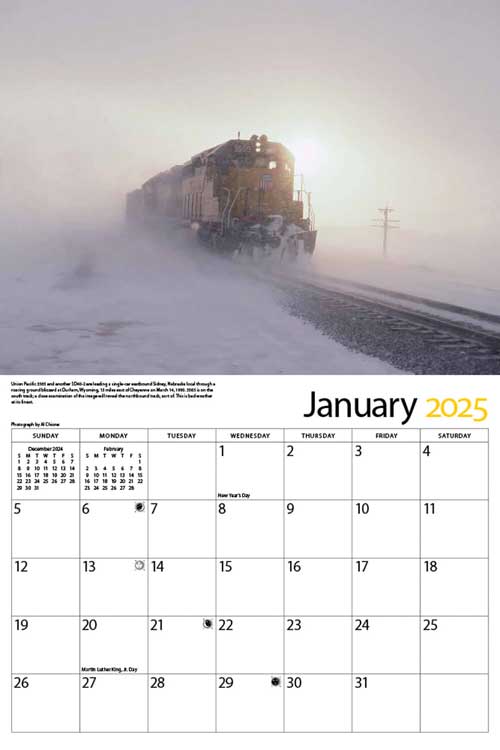 Union Pacific 2025 Calendar -- 11 x 14"  27.9 x 35.6cm-2