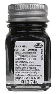 All-Purpose Enamel Paint - 1/4oz  7.4mL Bottle -- Black-1