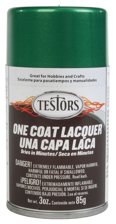 One-Coat Metallic Lacquer Spray Paint - 3oz  88.7mL -- Mystic Emerald