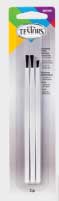 Economy Brush Set pkg(3) -- 2 Flat and 1 Pointed