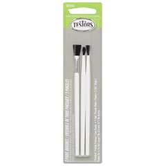 Economy Paint Brush Set - Carded -- 1 Each: Flat, Pointed, 1/4" Wide