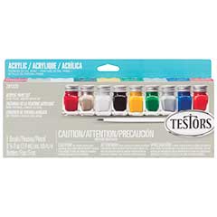 Acrylic Value Paint Set - Each: 1/4oz  7.4mL -- 9 Colors