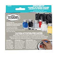 Acrylic Primary Paint Set -- 6 Colors, 3 Brushes, Mixing Tray