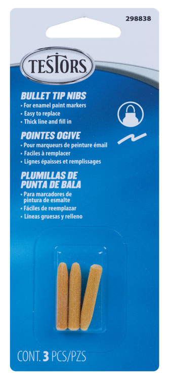 Replacement Tip Nibs for Enamel Paint Marker Sets pkg(3) -- Bullet Tip
