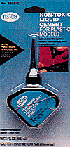 Finished-Product Cement Adhesives -- Plastic Cement (Non-Toxic) - 1oz  29.6mL - Bottle with Precision Applicator