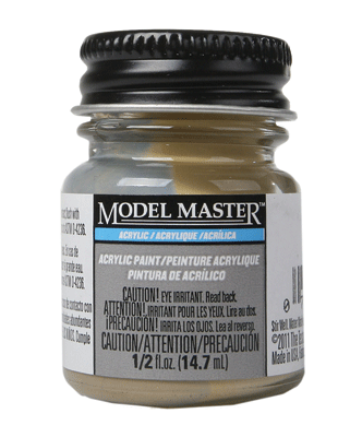 Acrylic Railroad Color - Model Master - 1/2oz  14.8mL Bottle -- Flat Depot Buff