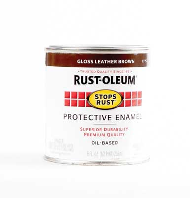 Stops Rust(R) - Spray Paint & Rust Prevention - 8oz  237mL - Can -- Leather Brown