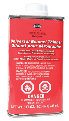 Model Master(R) - Enamel Thinners -- Clear - 8oz  237mL - Can