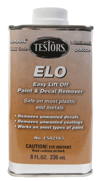 Model Master(R) - Paint & Decal Remover -- Easy Lift Off (E.L.O.) - Clear - 8oz  237mL