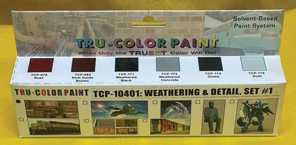 Weathering Paint Color Set #1, 76, 82, 171, 172, 174, 176 -- Six Colors in 1oz  29.6mL Bottles-1