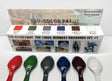 Midwest Railroads Paint Set -- Set #1 Includes SOO Red, SOO White, MRL Blue & Gray, BN Green, CGW/SOO Maroo