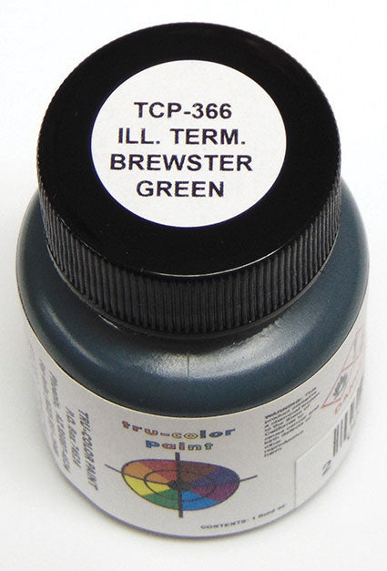 Railroad Color Acrylic Paints - 1oz  29.6mL -- Illinois Terminal Brewster Green