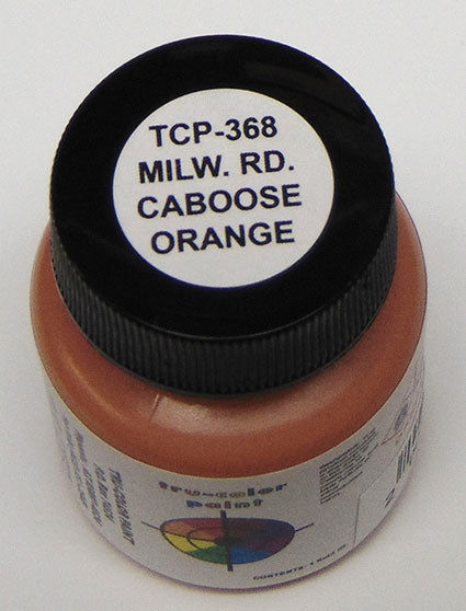 Railroad Color Acrylic Paints - 1oz  29.6mL -- Milwaukee Road Caboose Orange