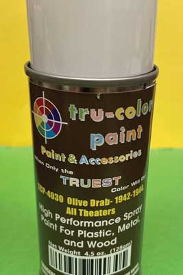 Aerosol Spray Paint 4.5oz 135ml Can -- Matte Olive Drab 1942-1944 All Theatres