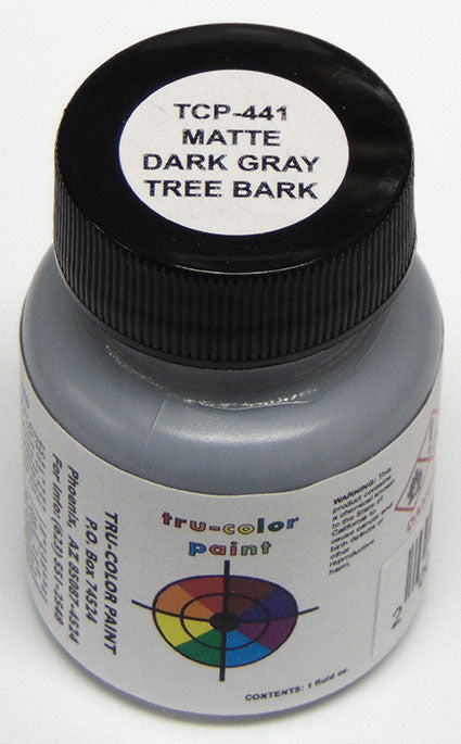 Sprayable Matte Paints - 1oz  29.6mL -- Dark Gray Tree Bark