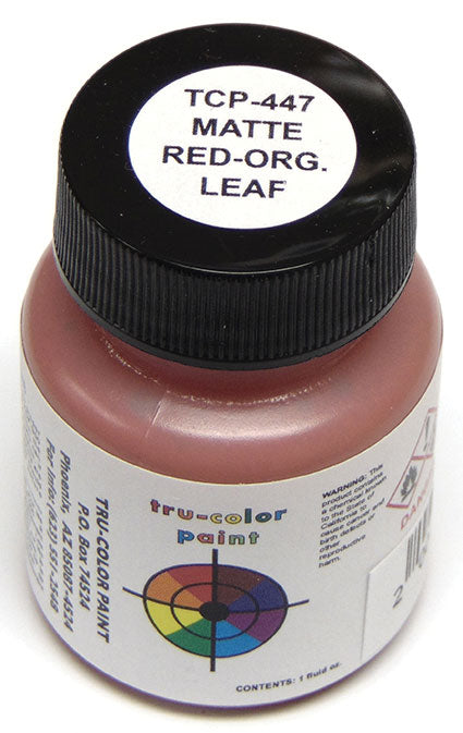 Sprayable Matte Paints - 1oz  29.6mL -- Orange-Red Leaf