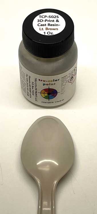 3D Print and Cast Resin Acrylic Paints - 1oz  29.6ml -- Light Tan