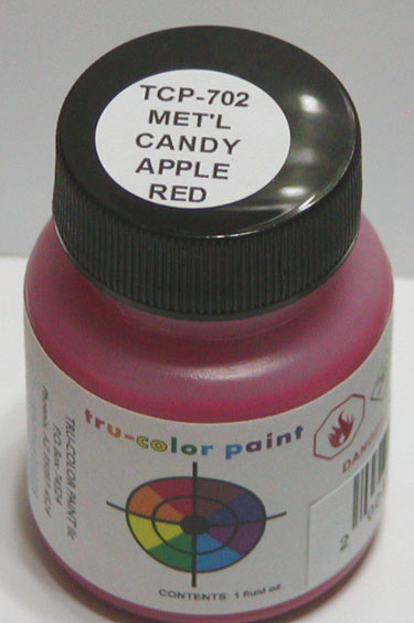 Metallic Acrylic Paints - 1oz  29.6mL -- Candy Apple Red-2