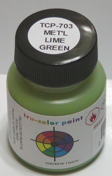 Metallic Acrylic Paints - 1oz  29.6mL -- Lime Green-2
