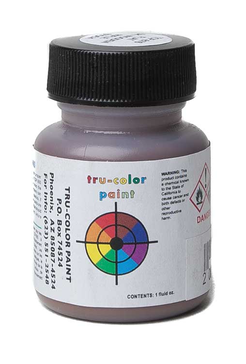 Flat Brushable Color Acrylic Paints - 1oz  29.6mL -- Dark Wooden Rifle Stock Brown