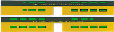 Buffet Car Sides -- Chicago & North Western