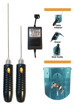 Crafter's Hot Knife w/Pro Power Supply & Sled Guide -- Foam Cutter 6" and 9" Combination Kit