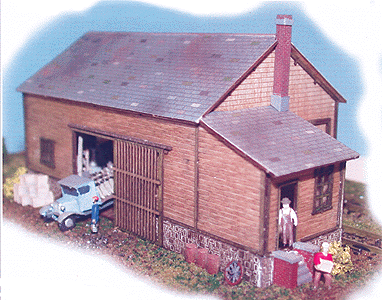 Waterville Freight House -- Kit - 5 x 2-1/2 x 2-1/2"  12.7 x 6.4 x 6.4cm