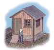 Waterville Switchman's Shanty -- Kit - 1 x 3/4 x 1"  2.5 x 1.9 x 2.5cm
