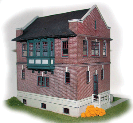 Pennsylvania Railroad Harris Tower -- Kit - 2-1/2 x 2 x 3-1/2"  6.4 x 5.1 x 8.9cm