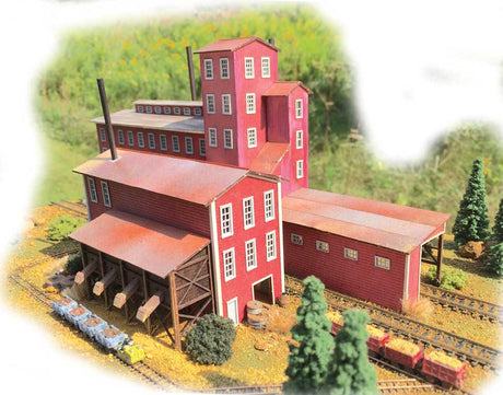 Elkton Creek Smelter -- Laser-Cut Wood Kit - 13-1/4 x 8 x 5-1/2"  33.7 x 20.3 x 14cm-3