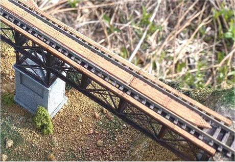 Sherwood's Bridge -- Laser-Cut Kit - 9"  22.9cm Span, 2 Abutments, 1 Pier-3