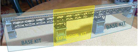 Sherwood's Bridge Expansion -- Laser-Cut Kit - 5"  12.7cm Span, 1 Pier