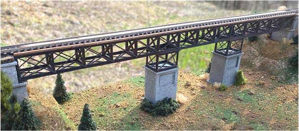 Sherwood's Bridge Base & Expansion Kit Set -- Laser-Cut Kit - 9"  22.9cm & 5" 12.7cm Spans, 2 Abutments, 2 Piers-1