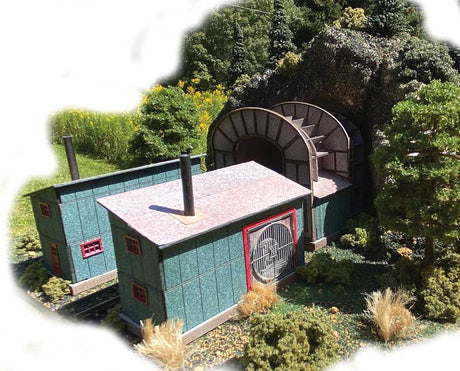 Barnesville Tunnel with Ventilator House -- Laser-Cut Kit - 5-1/2 x 3-1/2 x 2-1/4" 14 x 8.9 x 5.7cm-2
