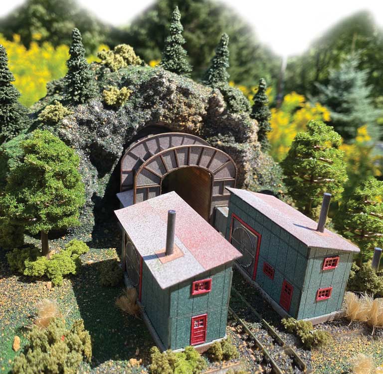 Barnesville Tunnel with Ventilator House -- Laser-Cut Kit - 5-1/2 x 3-1/2 x 2-1/4" 14 x 8.9 x 5.7cm-3