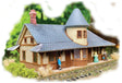 Northampton Station -- Laser-Cut Wood Kit - 4-1/2 x 2-1/2 x 2-1/2"  11.4 x 6.4 x 6.4cm-1